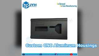 Carcasa de aluminio mecanizada CNC personalizada anodizada en negro