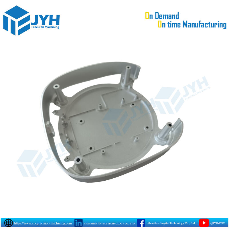 Piezas de carcasa de aluminio anodizado blanco con mecanizado CNC de alta precisión y resistencia a la corrosión