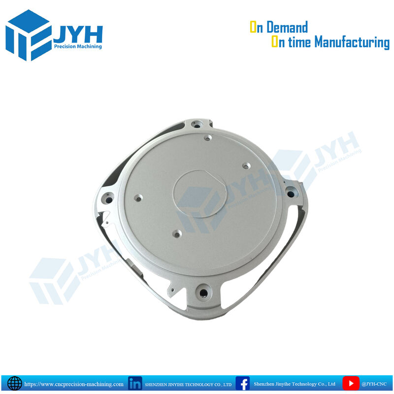 Piezas de carcasa de aluminio anodizado blanco con mecanizado CNC de alta precisión y resistencia a la corrosión