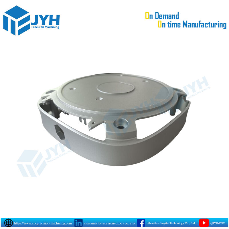 Piezas de carcasa de aluminio anodizado blanco con mecanizado CNC de alta precisión y resistencia a la corrosión