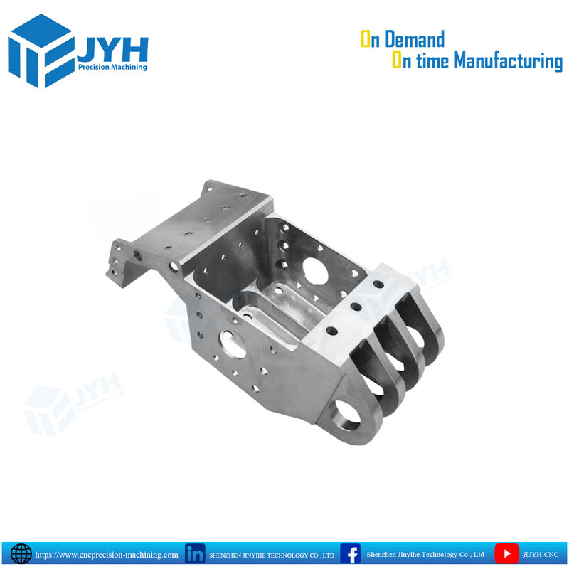 Carcasa de bastidor estructural mecanizado CNC de 5 ejes personalizado con tolerancia de ±0.01 mm y puntos de montaje multibloque